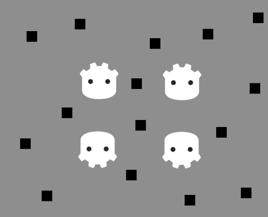 无 2D 灯光或阴影,场景采用无光照着色